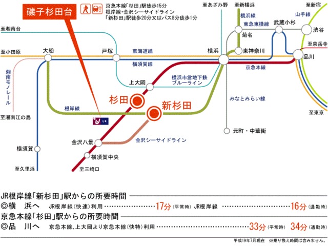 磯子杉田台 地図