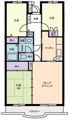 りぶいんしらゆり虹 間取り図