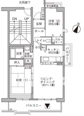 コンフォール明神台 間取り図