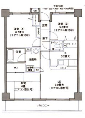 エターナル・サンライズ 間取り図