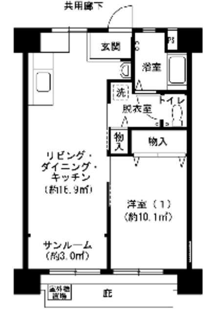 磯子三丁目1号棟 間取り図