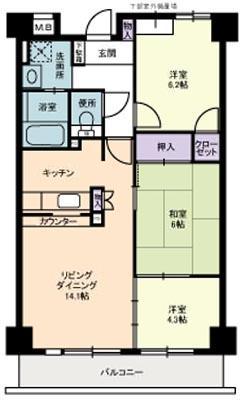 ラポール菅田 間取り図