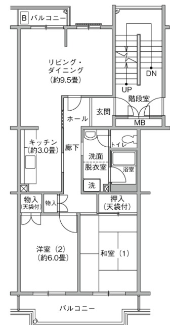 霧が丘グリーンタウン 間取り図