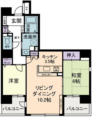 エテルニテ（Ｓ） 間取り図