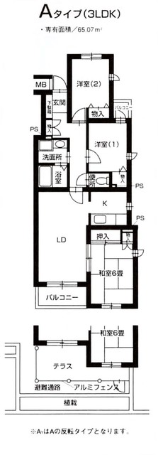 ラ・クール藤が丘 間取り図