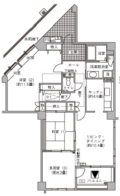 コンフォール仲町台 間取り図