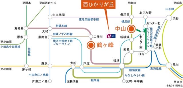 西ひかりが丘 地図