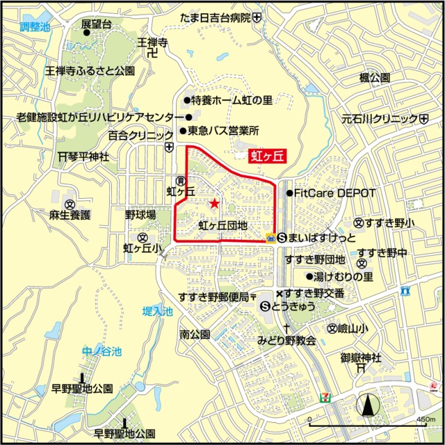 虹ヶ丘 地図