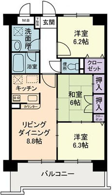 ラ・ポール大師公園 間取り図