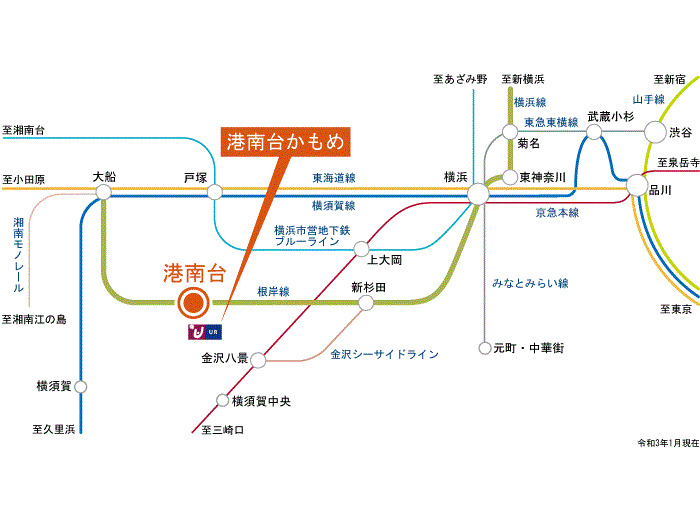 港南台かもめ 地図