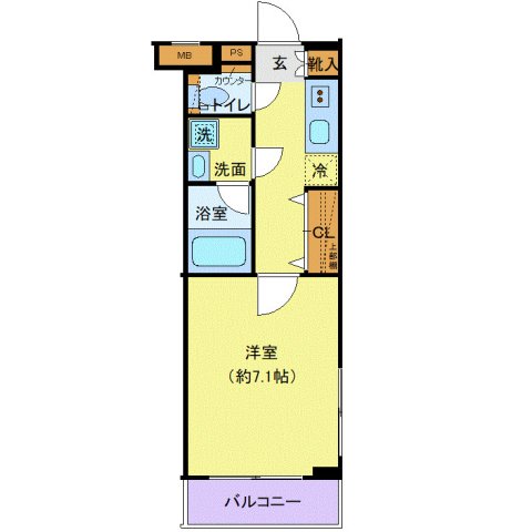 クレヴィスタ武蔵小杉 間取り図