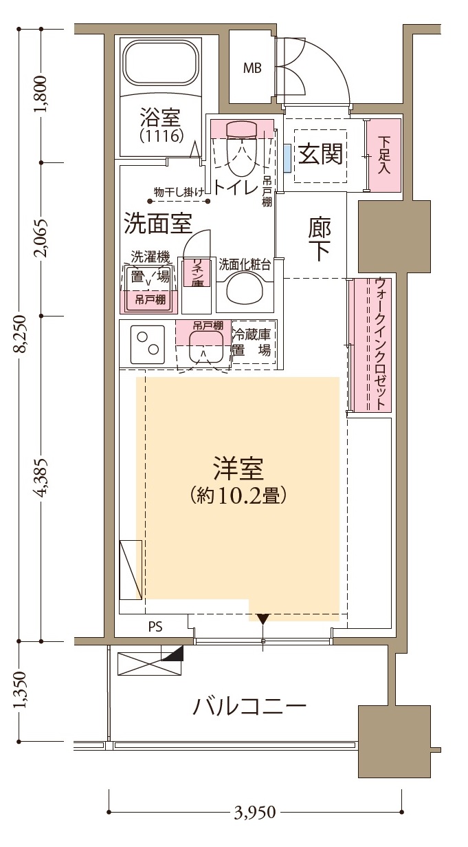 フロール横濱関内 間取り図