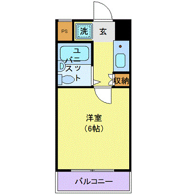 プラーズ新丸子 間取り図