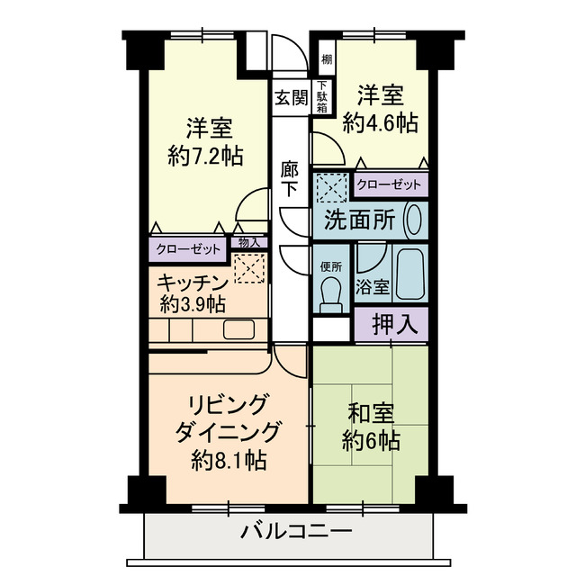 ベルコースト茅ヶ崎 間取り図