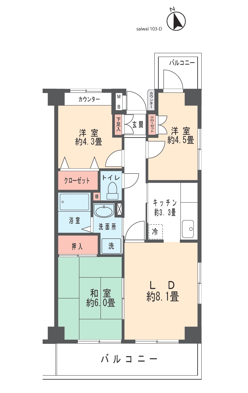 クリサンセマム藤田 間取り図