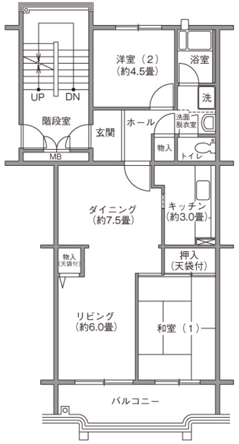 霧が丘グリーンタウン 間取り図