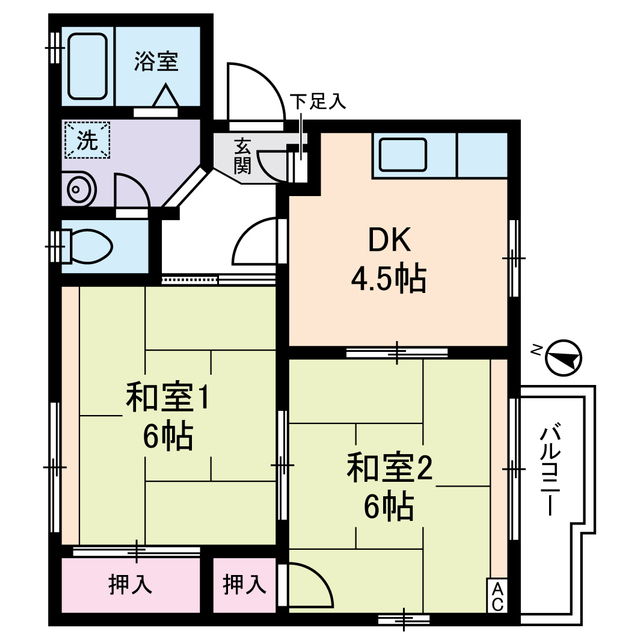 サンハイム大島 間取り図