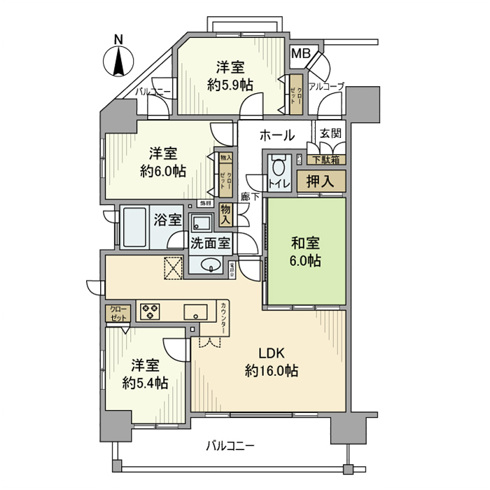 ポレスター本厚木 間取り図