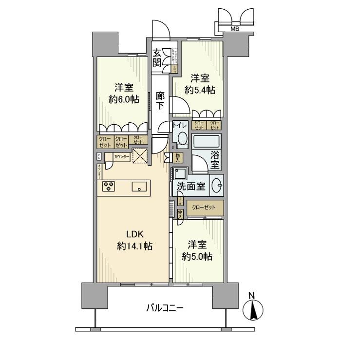 ルネ本厚木 間取り図