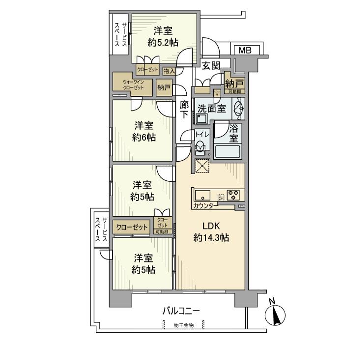 オハナ橋本 間取り図