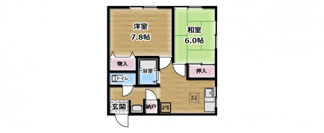 ベルジュ東寺尾 間取り図