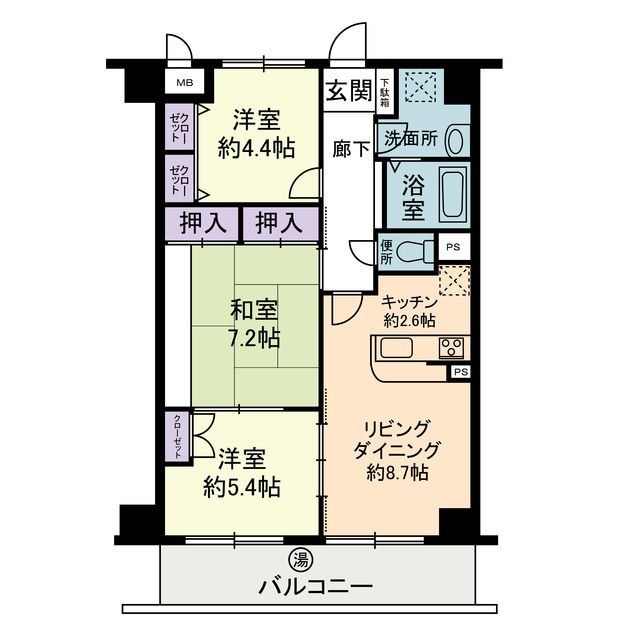 イーストヴィレッジ 間取り図