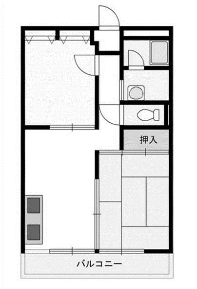 フラッツ・イケベ 間取り図