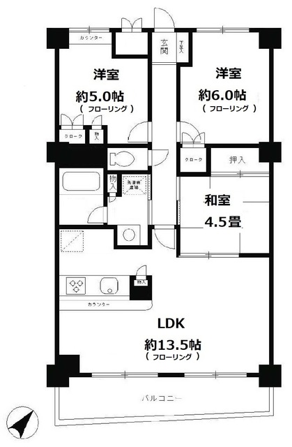 ガーデンコート洋光台 間取り図