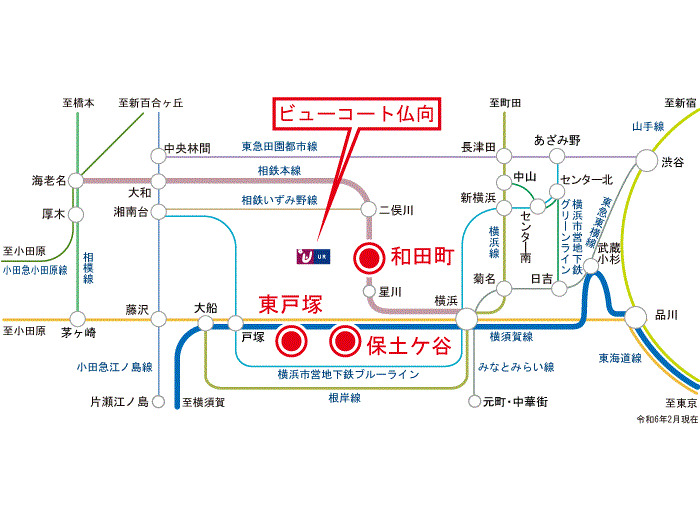 ビューコート仏向 地図