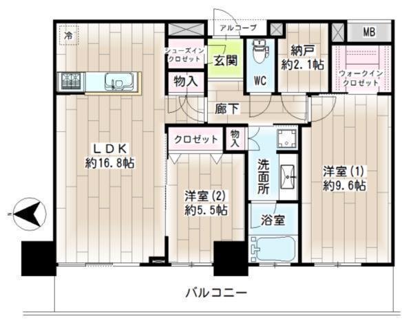 クレッセント川崎タワー 間取り図