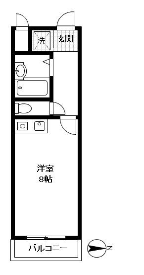 ポンデロッサ鶴見Ⅱ 間取り図