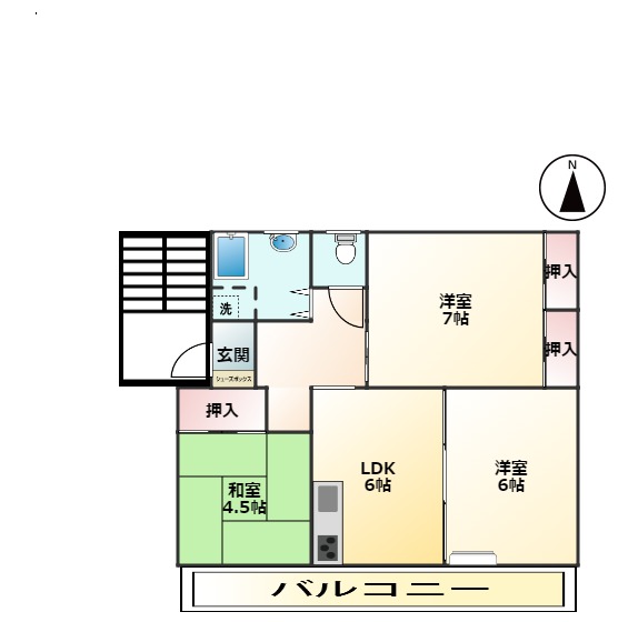 東逗子第2団地 間取り図