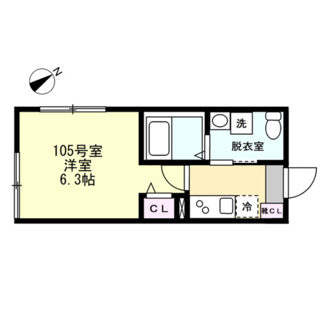 ベイルーム武蔵新城 間取り図