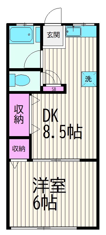 神明富士美ハイツ 間取り図