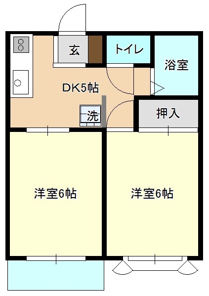 コーポ梶山 間取り図