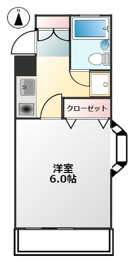 クリオ片倉町伍番館 間取り図