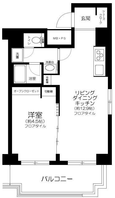 メイツ伊勢佐木長者町 間取り図