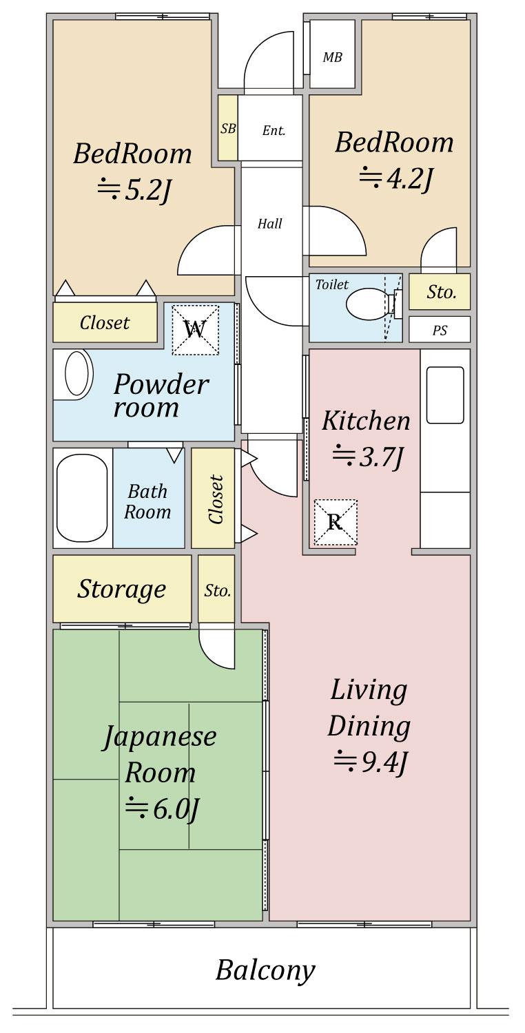 ネスト伊勢原 間取り図