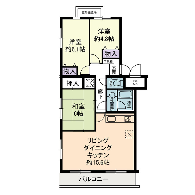 プレメール鵠沼 間取り図