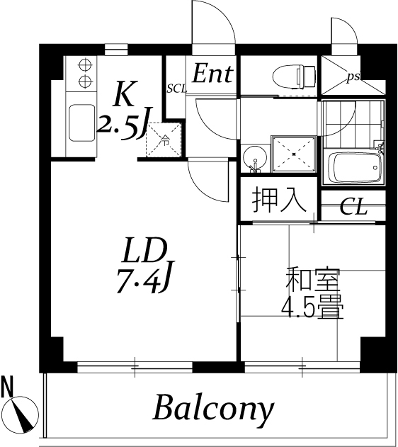 チェスターハウス鶴見 間取り図