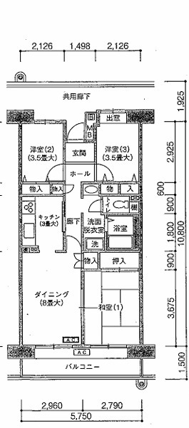 コンフォール西寺尾 間取り図