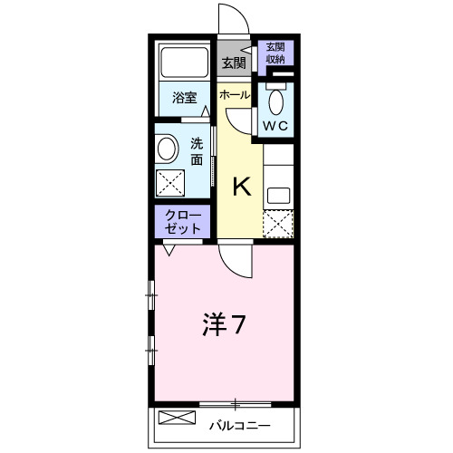 ラヴィアンロ－ズⅣ 間取り図