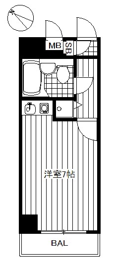 ライオンズマンション川崎四谷 間取り図