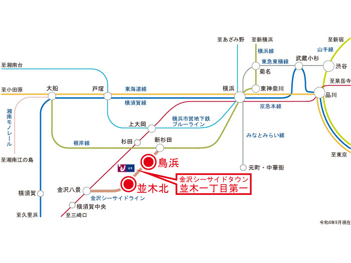 金沢シーサイドタウン並木一丁目第一 地図