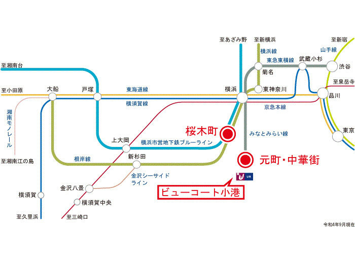 ビューコート小港 地図