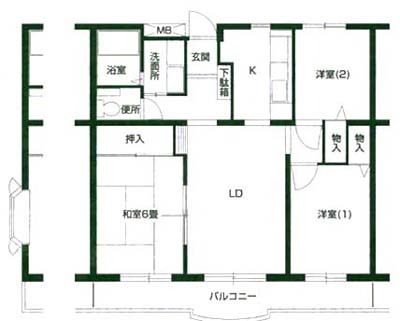 ハンプトンコート 間取り図