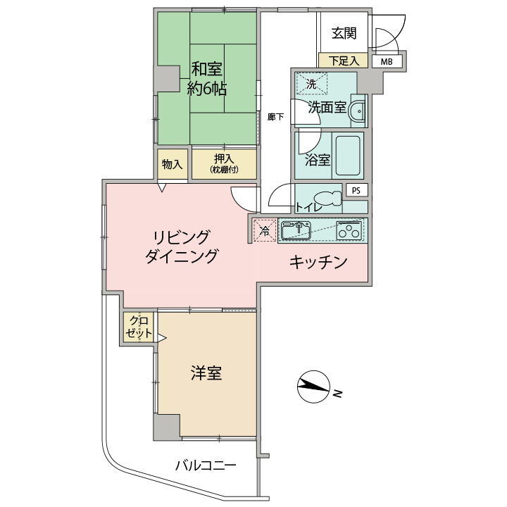 アドミール横浜御殿山 間取り図