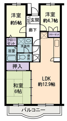 カサグランデＹ・Ｆ・Ｓ 間取り図