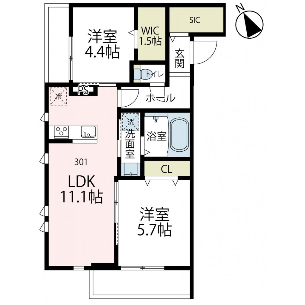 パレス・ヒル 間取り図