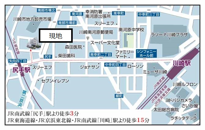 プライムアーバン川崎南幸町 地図